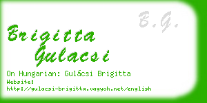 brigitta gulacsi business card